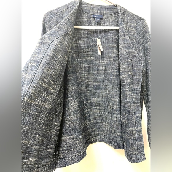 NWT J Jill Indigo Blazer Jacket Blue Cardigan Women’s Button Front Size XS - Picture 8 of 10